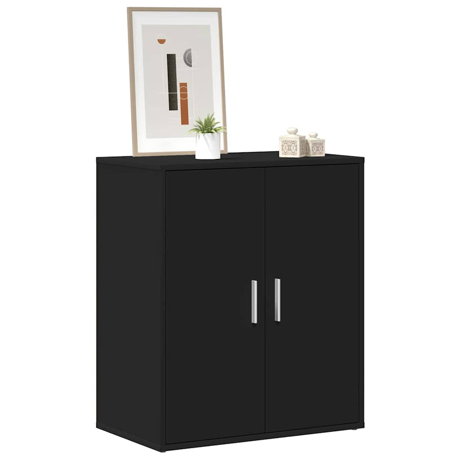 Shoe Cabinet Black 60x35x70 cm Engineered Wood