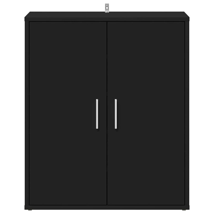 Shoe Cabinet Black 60x35x70 cm Engineered Wood