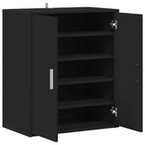 Shoe Cabinet Black 60x35x70 cm Engineered Wood