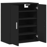 Shoe Cabinet Black 60x35x70 cm Engineered Wood