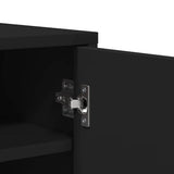 Shoe Cabinet Black 60x35x70 cm Engineered Wood