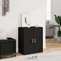 Shoe Cabinet Black 60x35x70 cm Engineered Wood