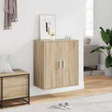 Shoe Cabinet Sonoma Oak 60x35x70 cm Engineered Wood - Side View