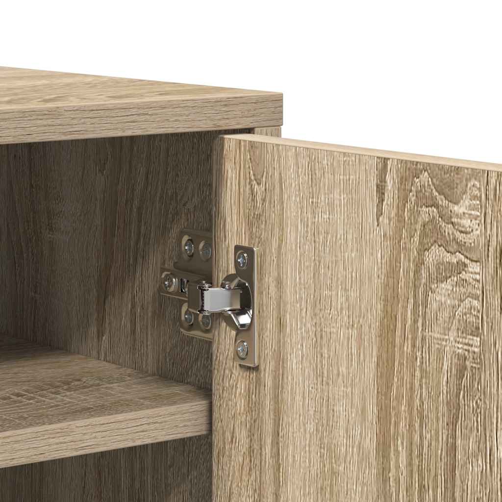 Shoe Cabinet Sonoma Oak 60x35x70 cm Engineered Wood