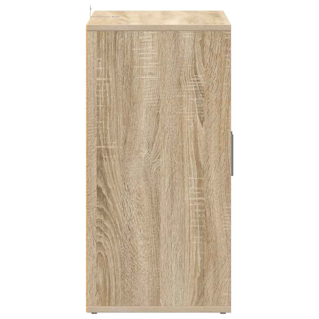 Shoe Cabinet Sonoma Oak 60x35x70 cm Engineered Wood