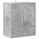 Shoe Cabinet Concrete Grey 60x35x70 cm Engineered Wood