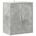 Shoe Cabinet Concrete Grey 60x35x70 cm Engineered Wood