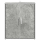 Shoe Cabinet Concrete Grey 60x35x70 cm Engineered Wood - Top-Down View