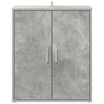 Shoe Cabinet Concrete Grey 60x35x70 cm Engineered Wood