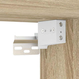 Shoe Cabinet White and Sonoma Oak 60x35x70 cm Engineered Wood