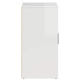 Shoe Cabinet High Gloss White 60x35x70 cm Engineered Wood