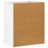 Shoe Cabinet High Gloss White 60x35x70 cm Engineered Wood