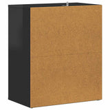 Shoe Cabinet High Gloss Black 60x35x70 cm Engineered Wood