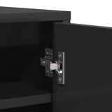 Shoe Cabinet High Gloss Grey 60x35x92 cm Engineered Wood