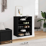 Shoe Cabinet Black 60x35x70 cm Engineered Wood