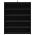 Shoe Cabinet Black 60x35x70 cm Engineered Wood