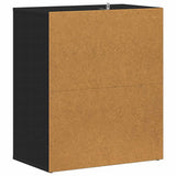 Shoe Cabinet Black 60x35x70 cm Engineered Wood - Close-Up Angle