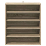Shoe Cabinet Sonoma Oak 60x35x70 cm Engineered Wood - Top-Down View