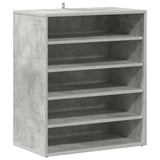 Shoe Cabinet Concrete Grey 60x35x70 cm Engineered Wood