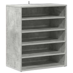 Shoe Cabinet Concrete Grey 60x35x70 cm Engineered Wood