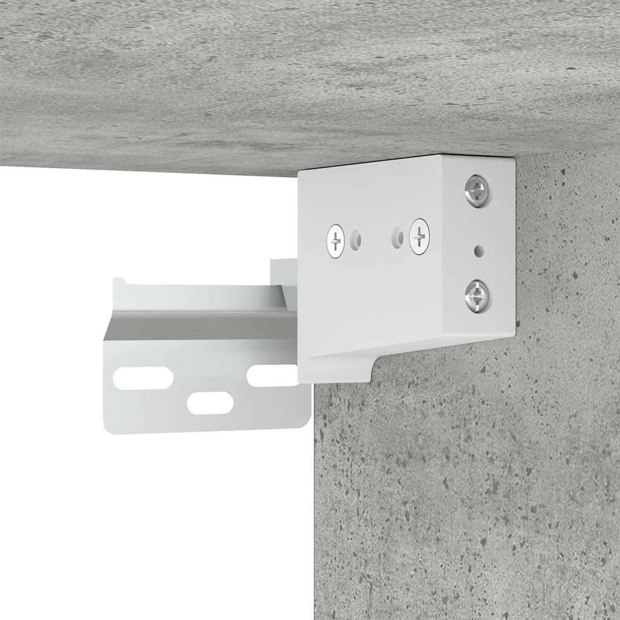 Shoe Cabinet Concrete Grey 60x35x70 cm Engineered Wood