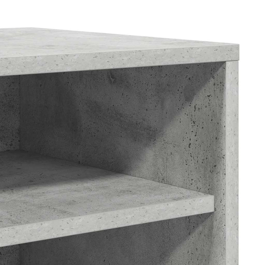 Shoe Cabinet Concrete Grey 60x35x70 cm Engineered Wood
