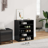 Shoe Cabinet High Gloss Black 60x35x70 cm Engineered Wood