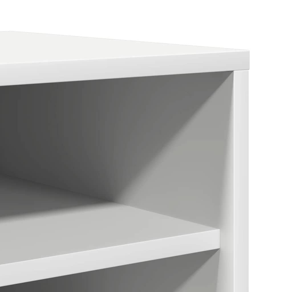 Shoe Cabinet White 60x35x92 cm Engineered Wood