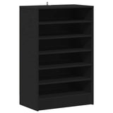 Shoe Cabinet Black 60x35x92 cm Engineered Wood