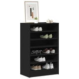 Shoe Cabinet Black 60x35x92 cm Engineered Wood