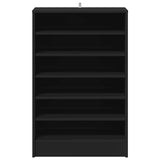 Shoe Cabinet Black 60x35x92 cm Engineered Wood - Top-Down View
