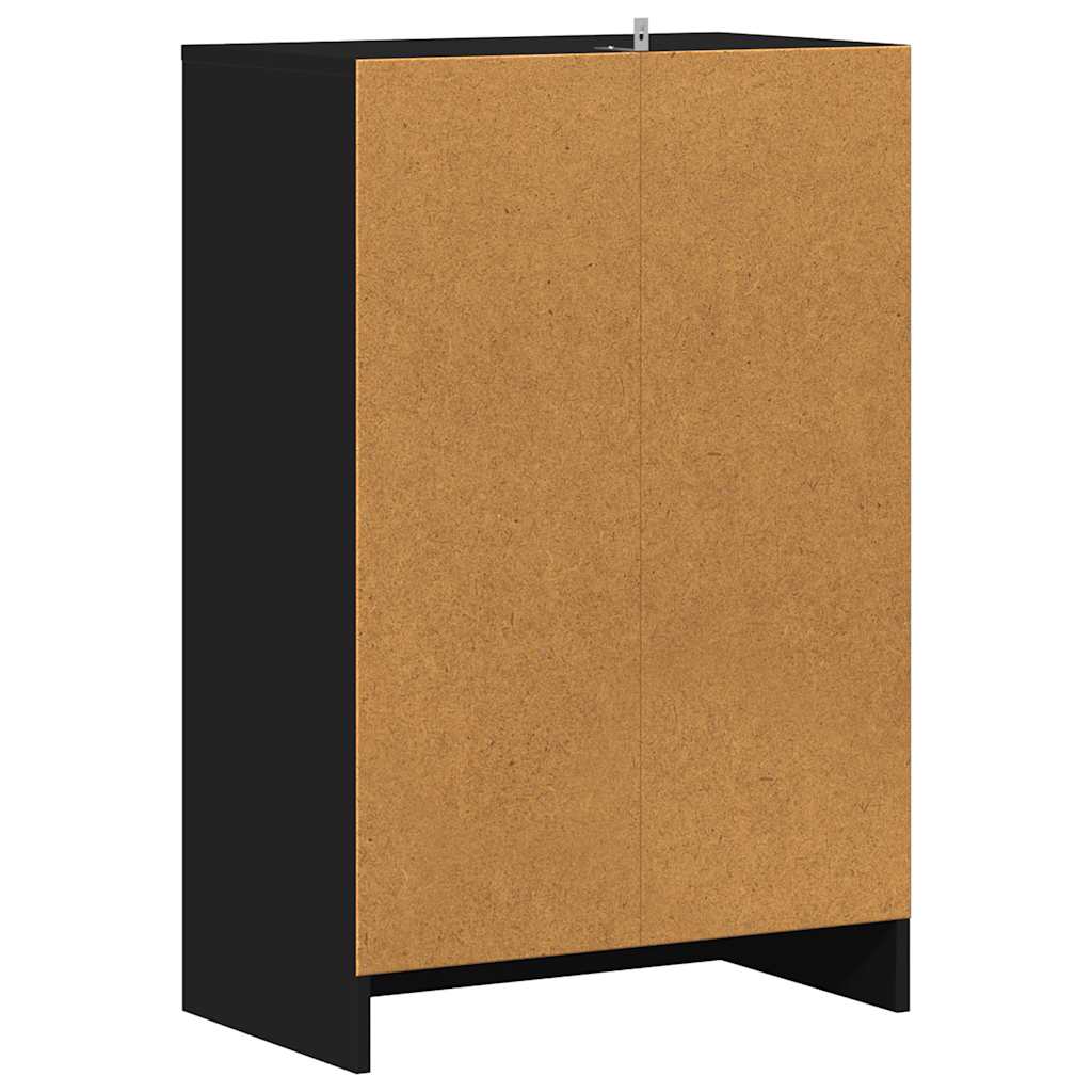 Shoe Cabinet Black 60x35x92 cm Engineered Wood