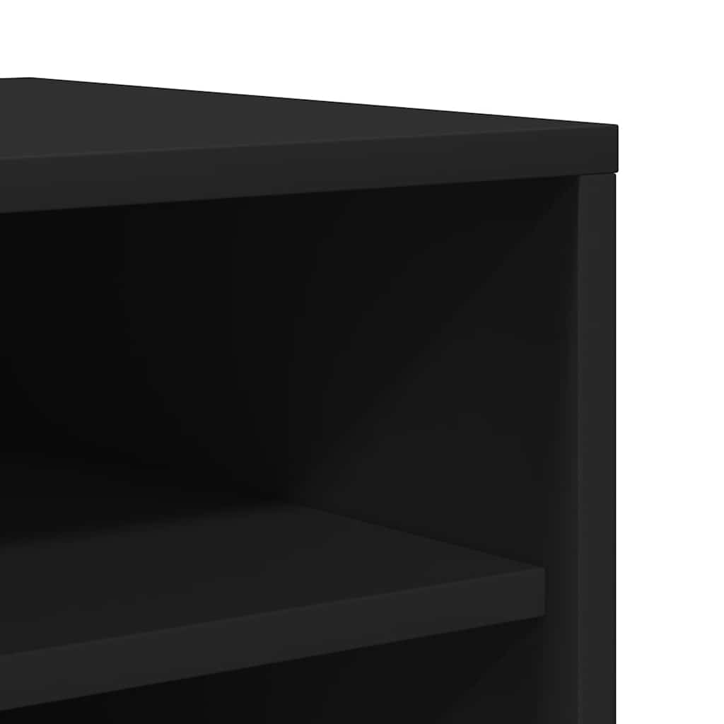 Shoe Cabinet Black 60x35x92 cm Engineered Wood