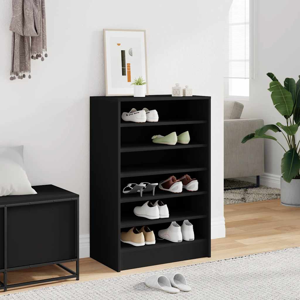 Shoe Cabinet Black 60x35x92 cm Engineered Wood