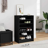 Shoe Cabinet Black 60x35x92 cm Engineered Wood