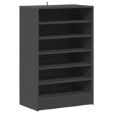 Shoe Cabinet Grey 60x35x92 cm Engineered Wood