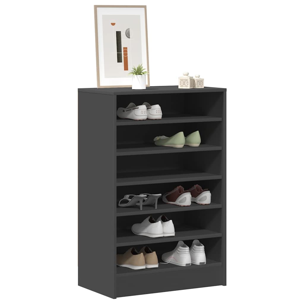 Shoe Cabinet Grey 60x35x92 cm Engineered Wood