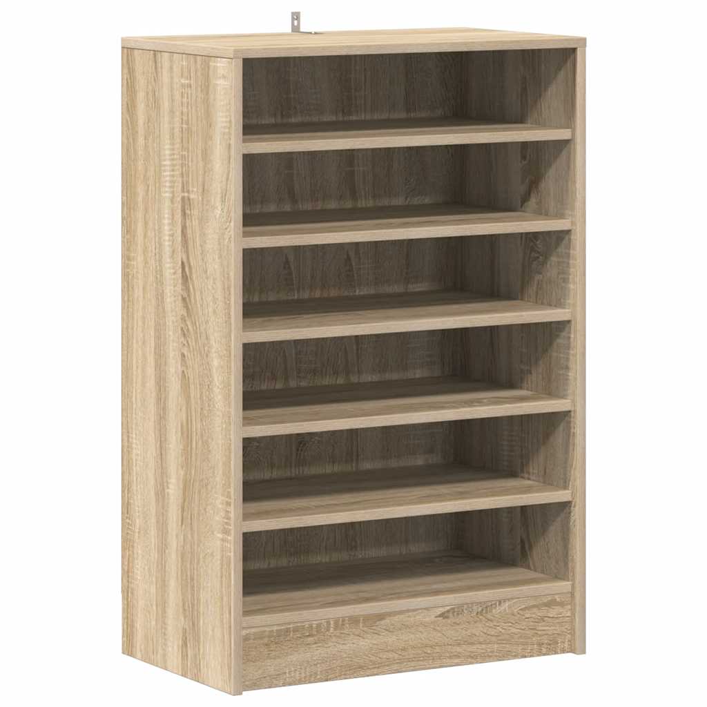 Shoe Cabinet Sonoma Oak 60x35x92 cm Engineered Wood