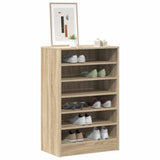 Shoe Cabinet Sonoma Oak 60x35x92 cm Engineered Wood - Low Angle