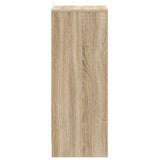 Shoe Cabinet Sonoma Oak 60x35x92 cm Engineered Wood - Rear View