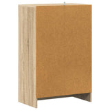 Shoe Cabinet Sonoma Oak 60x35x92 cm Engineered Wood - 45-Degree Angle