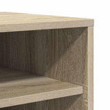 Shoe Cabinet Sonoma Oak 60x35x92 cm Engineered Wood - Close-Up Angle