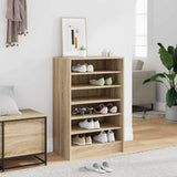 Shoe Cabinet Sonoma Oak 60x35x92 cm Engineered Wood
