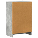 Shoe Cabinet Concrete Grey 60x35x92 cm Engineered Wood - 45-Degree Angle