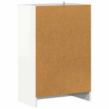 Shoe Cabinet High Gloss White 60x35x92 cm Engineered Wood