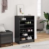 Shoe Cabinet High Gloss Grey 60x35x92 cm Engineered Wood