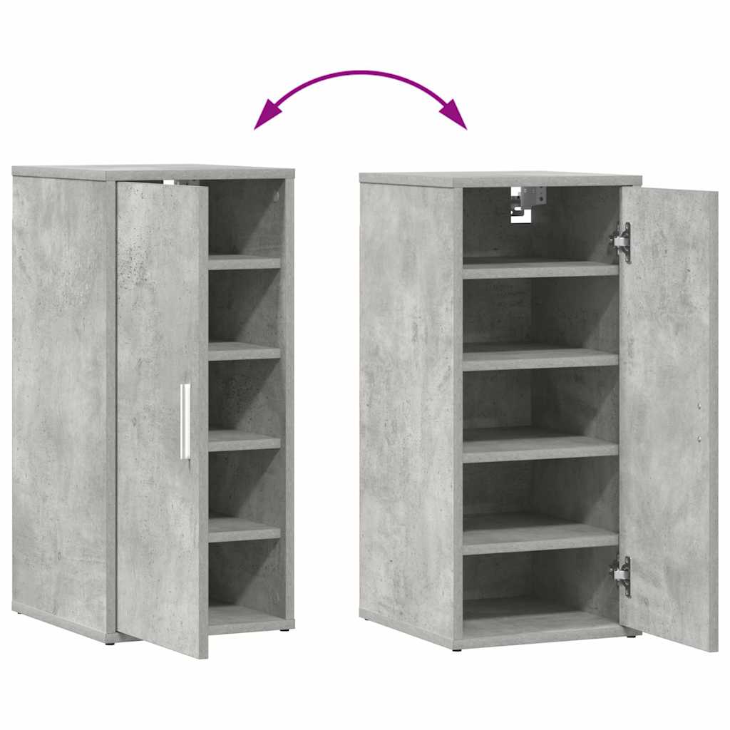Shoe Cabinets 2 pcs Concrete Grey 32x35x70 cm Engineered Wood
