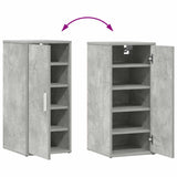 Shoe Cabinets 2 pcs Concrete Grey 32x35x70 cm Engineered Wood - Low Angle
