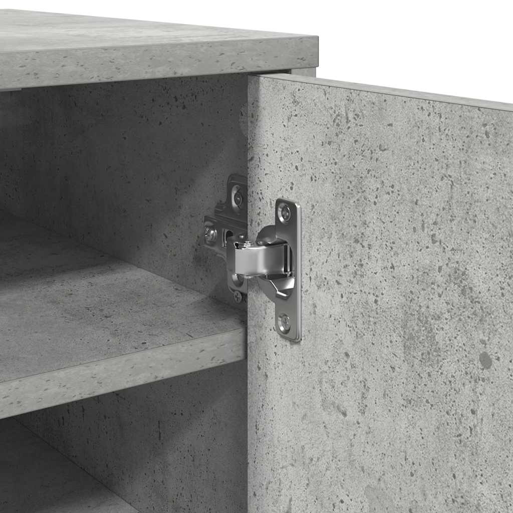 Shoe Cabinets 2 pcs Concrete Grey 32x35x70 cm Engineered Wood