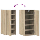 Shoe Cabinets 2 pcs White and Sonoma Oak 32x35x70 cm Engineered Wood - Extra Image